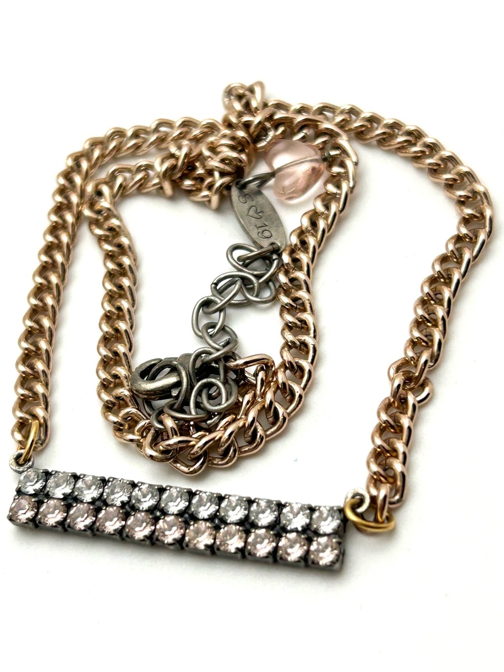 Sabika Sorbet Crystal Bar Necklace Summer 2019